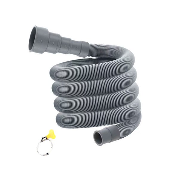 Adjustable Washing Machine Drainage Pipe Thickened Rubber Steel Hose Extension