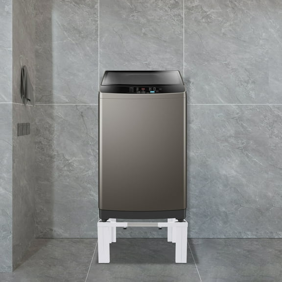 Adjustable Washing Machine Stand with Strong Load-bearing Capacity of 1102.31lbs, Anti-slip Pads, 43-66cm Adjustable Width & Height