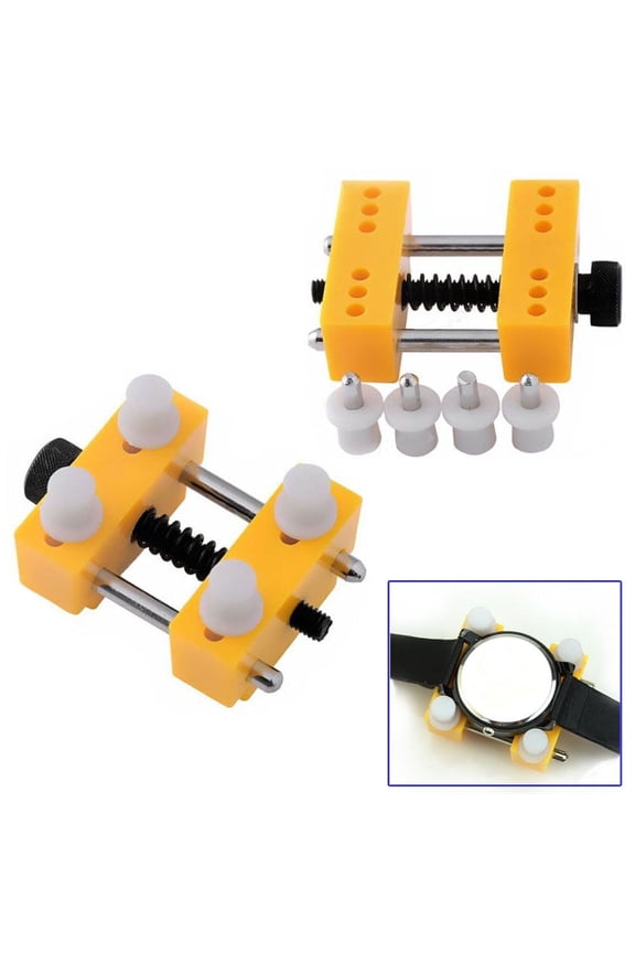 Adjustable Watch Back Case Opener and Holder Set, Watch Battery Replacement and Repair Tool, TIKA