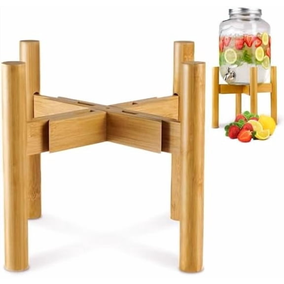 Adjustable Water Dispenser Stand for 5 Gallon Bottle (8-10 Inch Fit) Beverage Jug or Stainless Steel Drink Dispenser Stand Only for Juice, Iced Tea, Lemonade, Parties, Catering