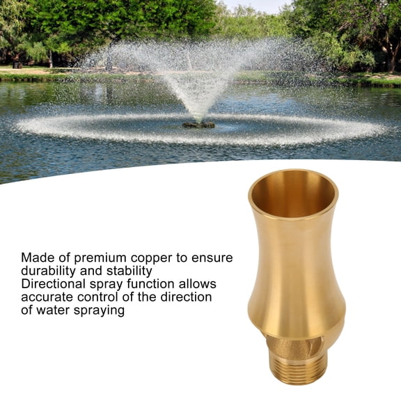 Adjustable Water Fountain Nozzle, Copper Ice Tower Spray For Garden <span Style="background:red"></span>, 90 Angle