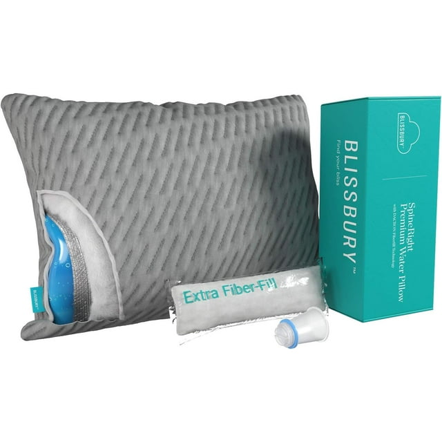 Adjustable Water Pillow Waterbase and fiberfill Stuffing Adjust to