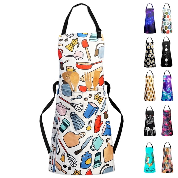 Adjustable Waterproof Apron,Sosolong Apron with 2 Pockets Cooking Kitchen Aprons for Women Men Chef