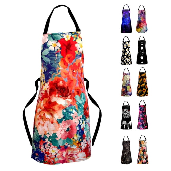 Adjustable Waterproof Apron,Sosolong Apron with 2 Pockets Cooking Kitchen Aprons for Women Men Chef