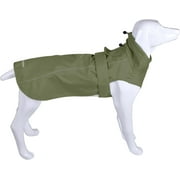 Adjustable Waterproof Dog Raincoat for Dogs,Lightweight Pet Rain Jacket Puppy Clothes with Reflective Strip for Small Medium Large Dogs (Army Green, Large)