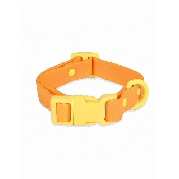 Adjustable Waterproof PVC Dog Collar, Odor-Resistant, Durable & Easy to Clean