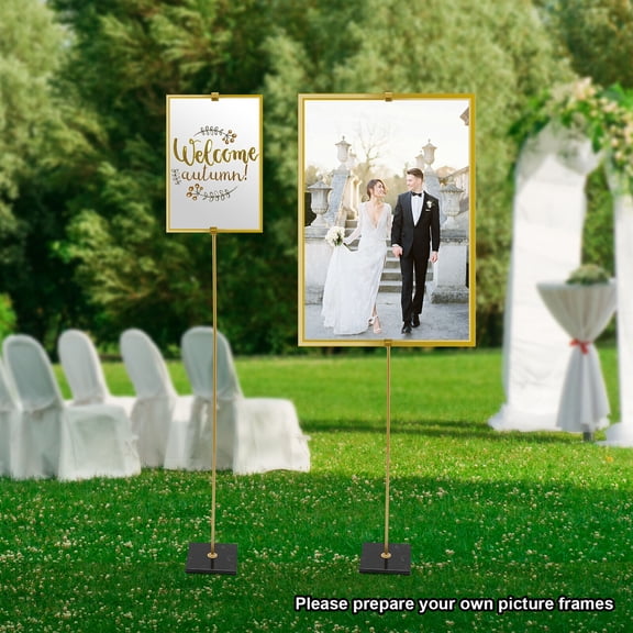 Adjustable Wedding Easel Stand Floor Mount Advertising Posters Photo Display