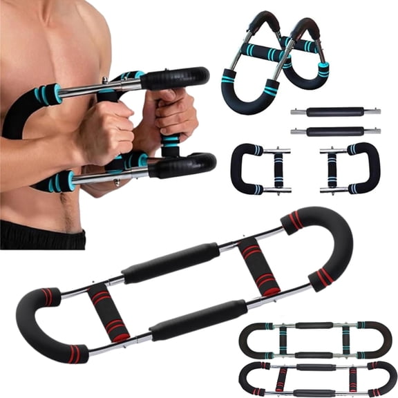 Adjustable Weight Bar for Arm Trainers, Arm and Torso Strength Training Equipment, Portable Training Device for Home Gyms and Fitness, Adjustable Arm and Chest Muscle Trainer