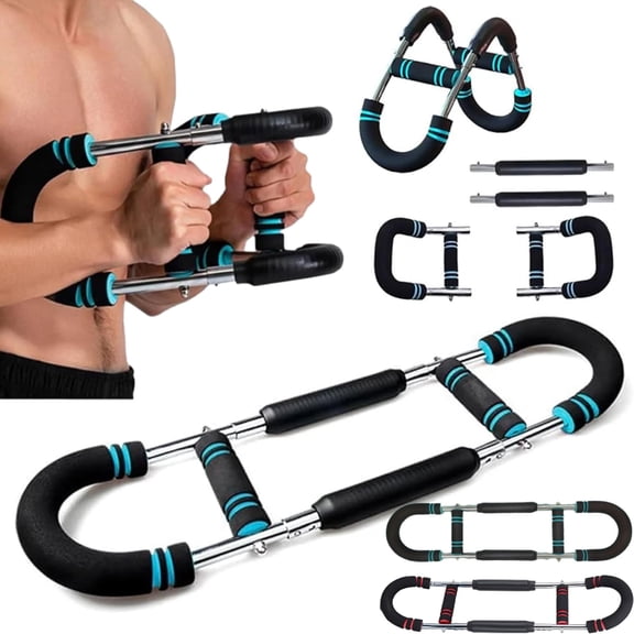 Adjustable Weight Bar for Arm Trainers, Arm and Torso Strength Training Equipment, Portable Training Device for Home Gyms and Fitness, Adjustable Arm and Chest Muscle Trainer