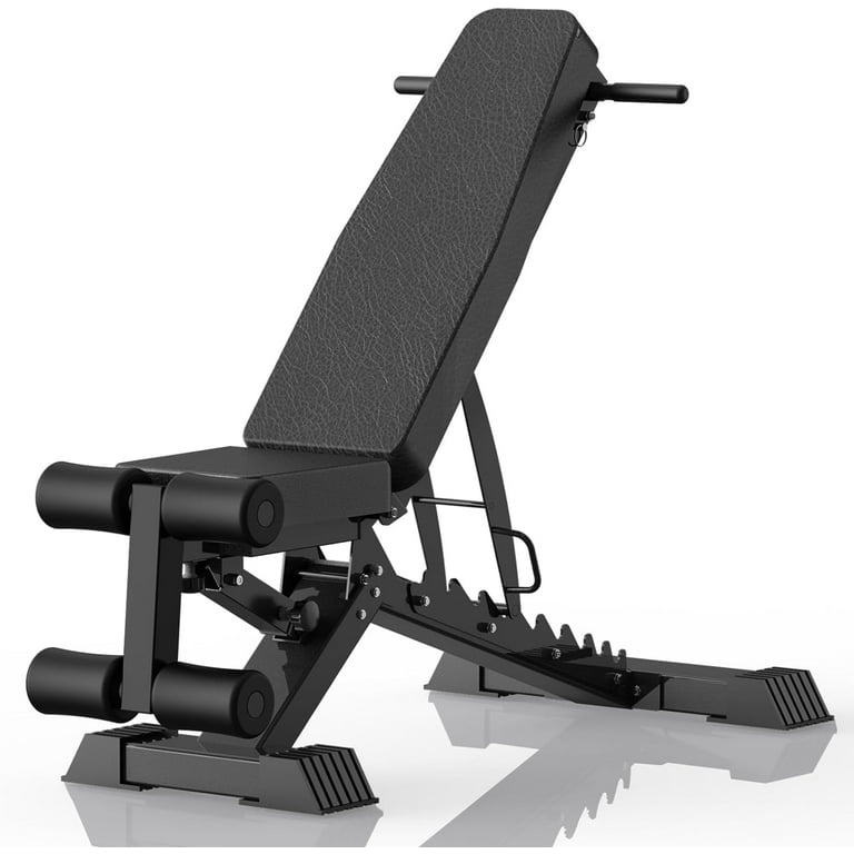 Adjustable Weight Bench 1100 LB Weight Capacity Heavy duty Workout Bench Extended Head and Neck Protection Design Foldable Flat Incline Decline