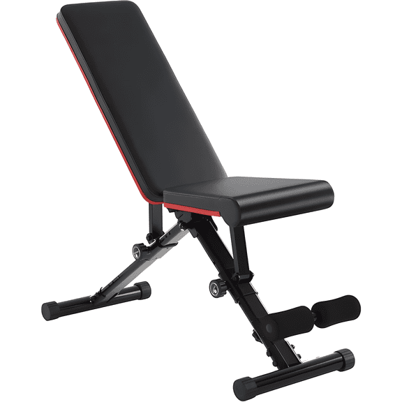 Adjustable Weight Bench, 795LBS Capacity, Foldable Multi-Functional Workout Bench for Home Gym, Bench Press, Dumbbell & Core Training, Black