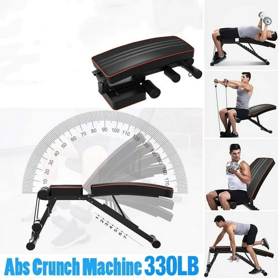 Adjustable Weight Bench Foldable Sit Up Bench Portable Multifunctional For Home Gym
