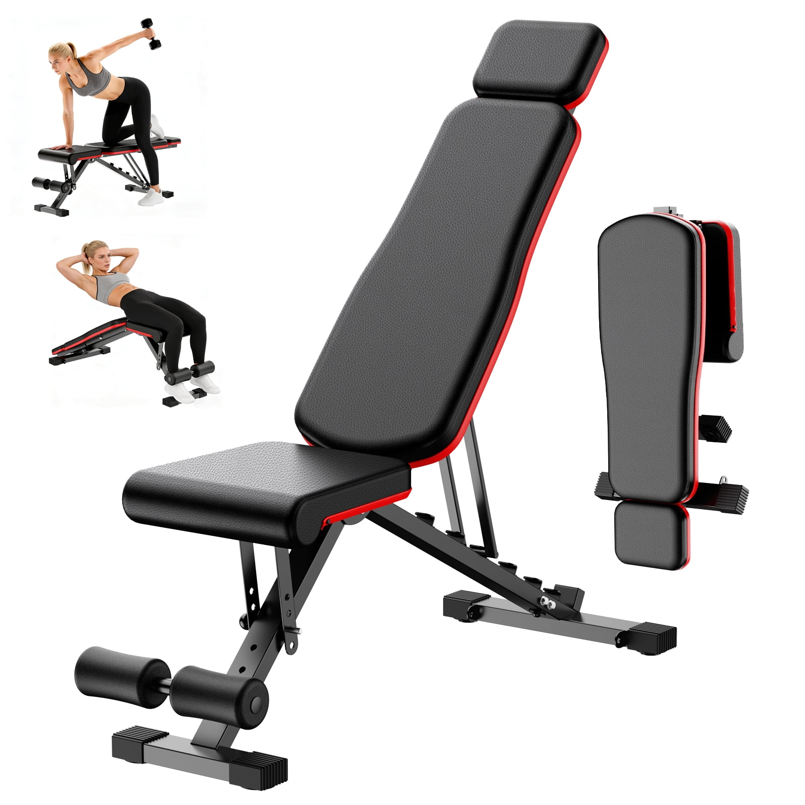 Adjustable Weight Bench, Max Weight 700 Lbs Foldable Workout Weight Bench Press, for Home Gym Dumbbell Exercise, Incline Decline, Full Body Workout