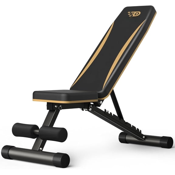 Adjustable Weight Bench - Heavy-Duty Foldable Workout Bench for Gym, 660 LBS Capacity, Incline & Decline, Multi-Position Strength Bench, Compact Storage