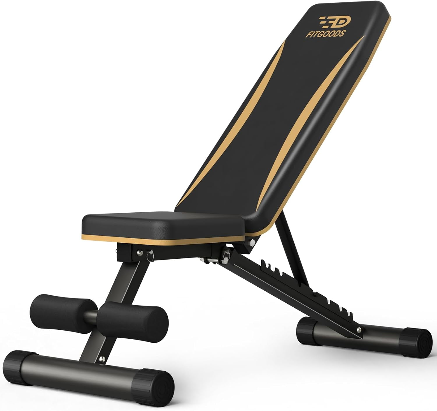 Sugift weight bench 650lb adjustable strength training bench for full clearance