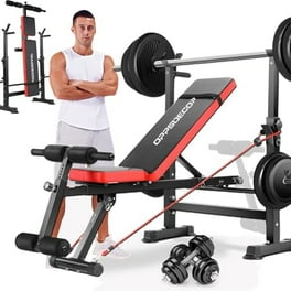 Barbell Olympic Weight Bench Set Walmart Weight Bench Squat And