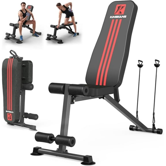 Adjustable Weight Bench Utility Workout Bench for Home Gym,Foldable Incline Decline Benches for Full Body Workout 660LB