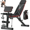Adjustable Weight Bench Workout Bench Press for Home Gym, Foldable