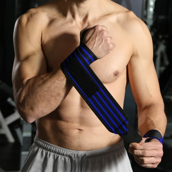 Adjustable Weight Lifting Wrist Straps with Thumb Loop for Gym Boxing Tennis Sports