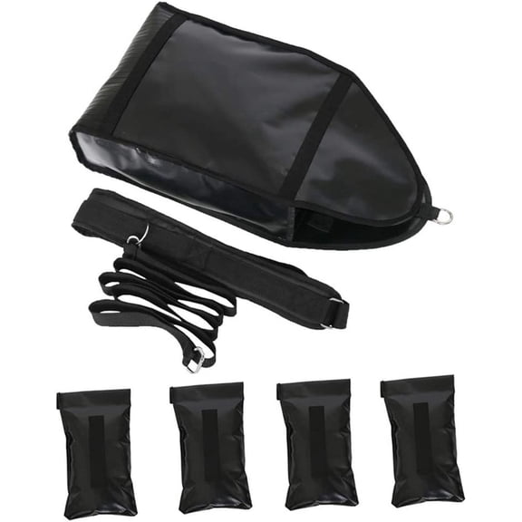 Adjustable Weight Sled Trainer with 4 Sandbags, Sand Sled | Upgrade Sled for Working Out,Speed & Strength Training, Football Blocking Sled, Resistance Running Sled, Outdoor & Indoor Use