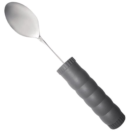 Rehabilitation Advantage Adjustable Weighted Tablespoon – Bendable Stainless Steel Adaptive Tablespoon with Built-Up Handle for Arthritis, Tremors, Parkinson’s, Limited Hand Mobility, 2–8 oz Weight