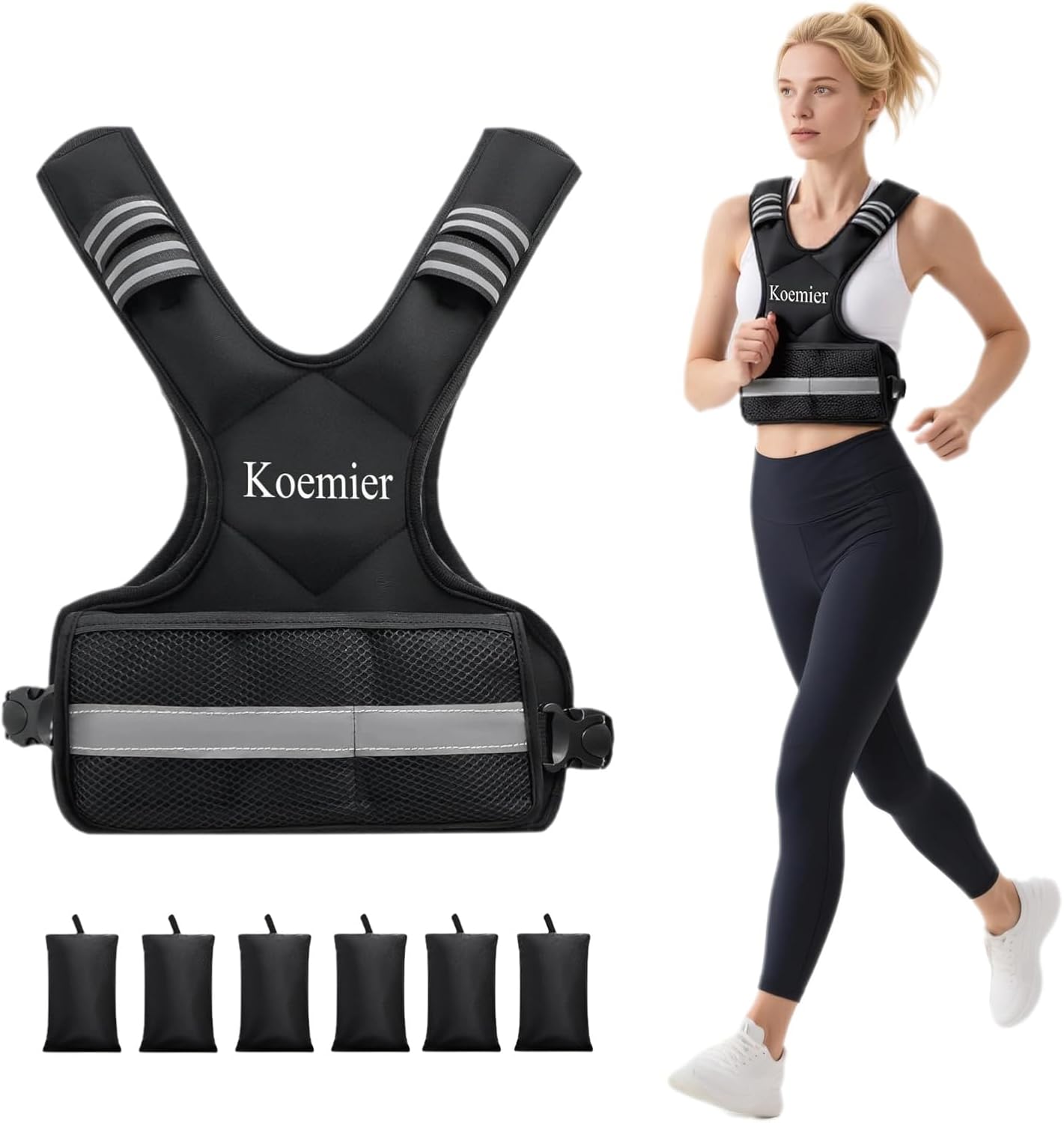 Gilet Lesté Réglable VBSD - Hommes/Femmes, 4-32lb, Pour Fitness Et Musculation
