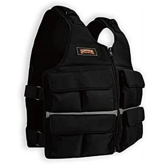 Adjustable Weighted Vest with Shoulder Pads-Adjustable Size- 10/15/20/30/40/50/80lbs Body Weight Vest for Men & Women