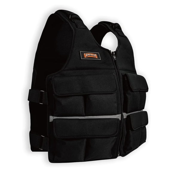 Adjustable Weighted Vest with Shoulder Pads-Adjustable Size- 10/15/20/30/40/50lbs Body Weight Vest for Men & Women B.20 LB