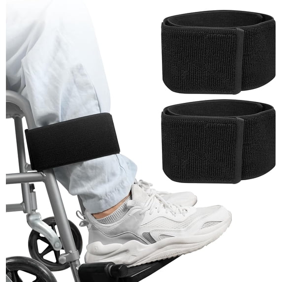 Adjustable Wheelchair Leg Straps, Restraint Footrest Strap for ...