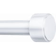 Adjustable White Metal Curtain Rod Set, 1 Inch Diameter, 32-96 Inch ...
