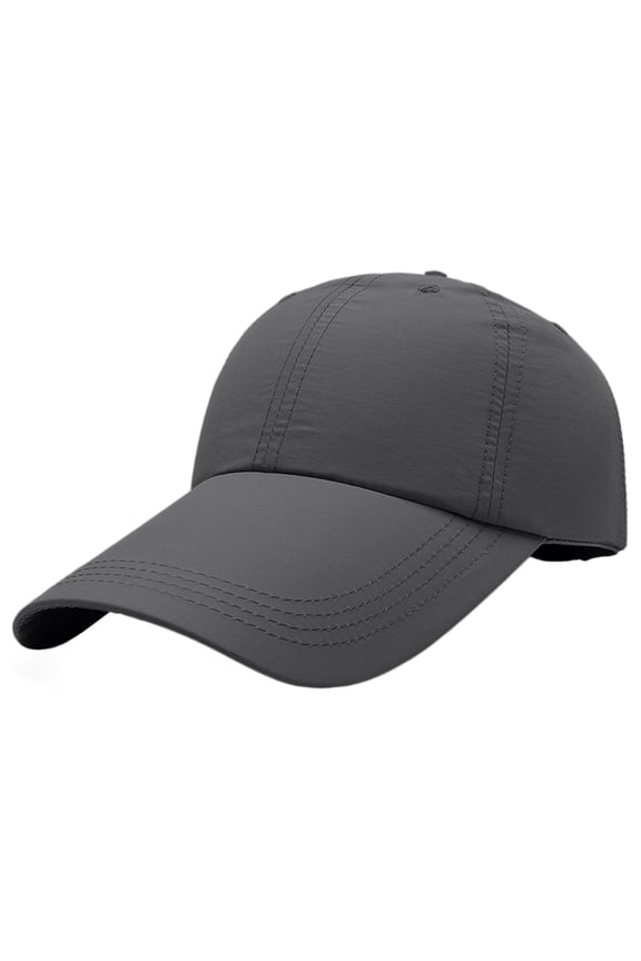 Adjustable Wide Brim Baseball Cap, Lightweight Seasonal Sun Hat, Outdoor Casual Peaked Cap, Women Breathable Extended Brim Cap for Outing Summer Activity All Weather Sun Protection Hat,Dark Gray