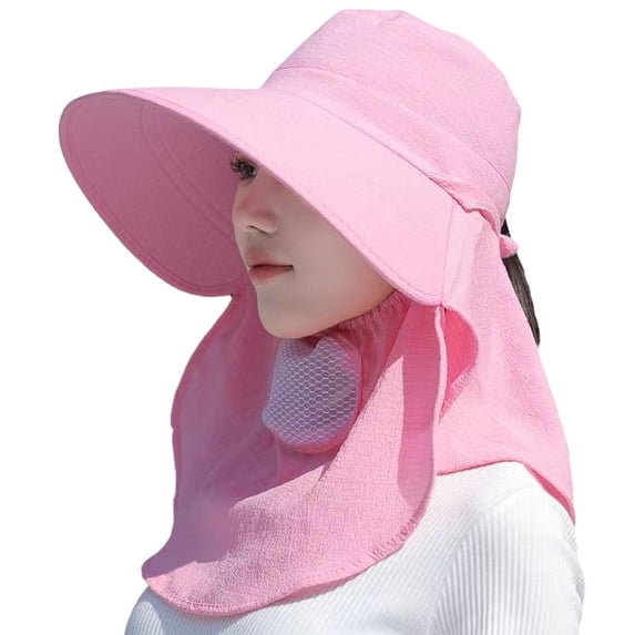 Adjustable Wide Brim Sun Hat For Women Outdoor UV Protection Breathable Polyester Cotton Linen