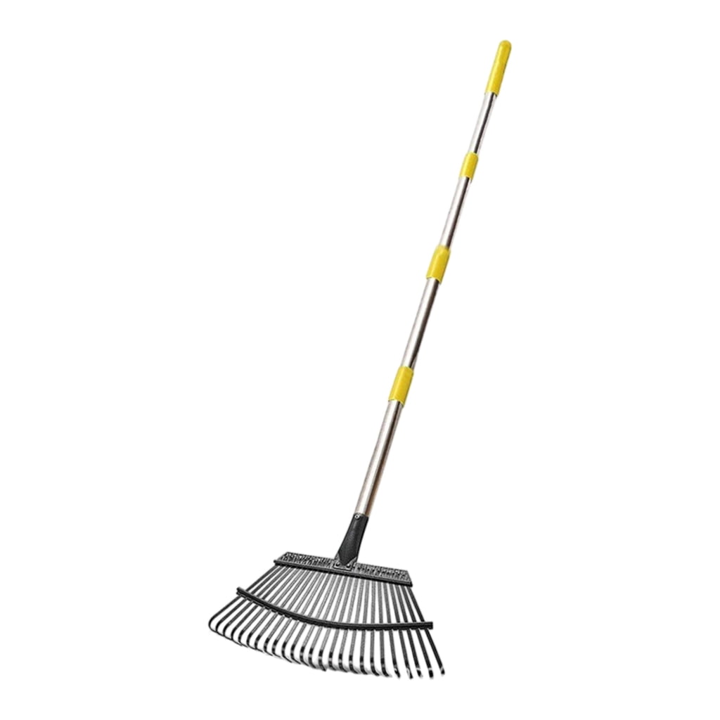 Adjustable Width Stainless Steel Leaves Rakes with Comfort Grip ...