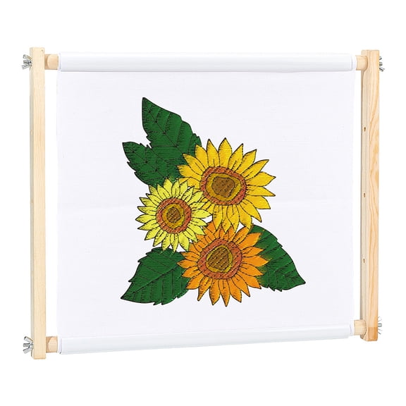 Adjustable Width Wood Scroll Embroidery Frames Needlepoint Stretcher Frame with PVC Clip Iron Nut Screw Stitch Holder Hoop Rectangle