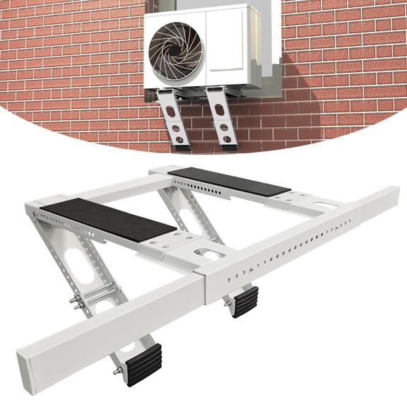 Adjustable Window Air Conditioner Support Bracket, Heavy Duty Steel, Fits Single & Double-Hung Windows