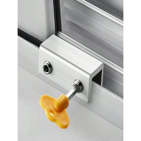 Adjustable Window Lock Stopper Locks For Kids And Pets Anti Theft Door Lock Non Punch Sliding Window Lock Hardware,16cm