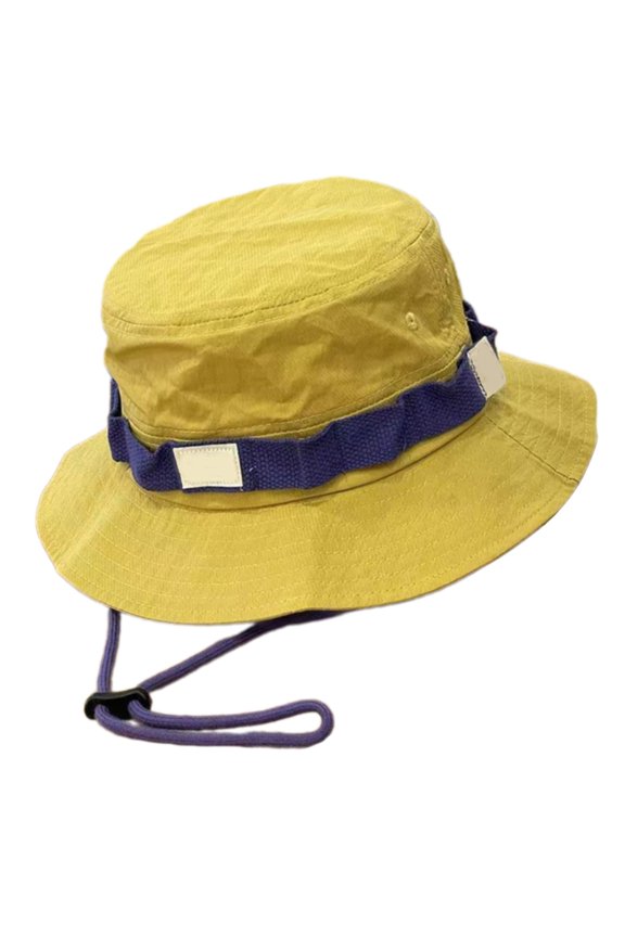 Adjustable Windproof Fisherman Hat Summer Outdoor Hat Wide Brims Sun Shielding Hat Travel Essential For Beach Camping
