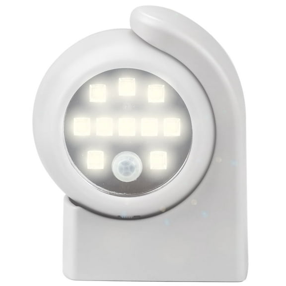 Adjustable Wireless Motion LED Security Sensor Wall Light in White