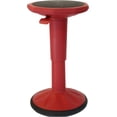 thumbnail image 1 of Schooled Adjustable Wobble Stool Flexible Seating Study Chair for Classrooms, Red, 1 of 10