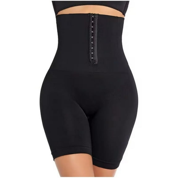 Adjustable Women Shapewear Tummy Control Short High Waist Body Shaper, Black M