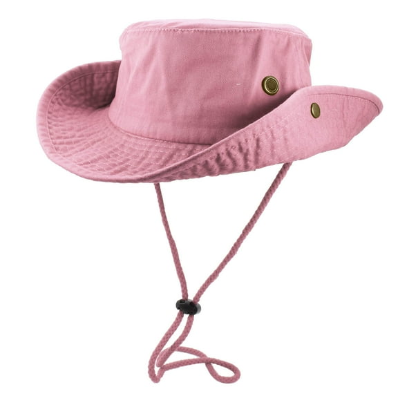 Adjustable Women Sun Hat, Bucket Sun Hats, Summer UV Protection Bucket Hats, Outdoor Hiking Gardening Beach Lawn Hat, Pink
