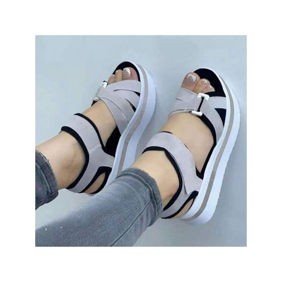 Adjustable Women's Platform Wedge Sandals - Summer Slide for Casual Outdoor Travel