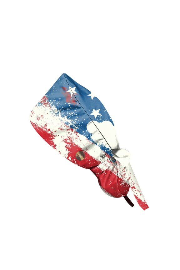 Adjustable Women's Ponytail Baseball Cap, Patriotic Printed Sun Hat for Outdoor Work, Lightweight Washable Casual Cap with Dustproof Design,Royal Blue