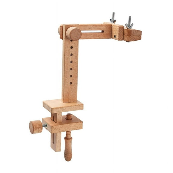Adjustable Wood Cross Stitch Rack Embroidery Lap Stand Holder Frame Clamps Hoop Holder Wooden Tabletop Stand for Cross Stitch