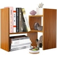 thumbnail image 1 of Adjustable Wood Display Shelf - True Natural Desktop Organizer and Office Storage Rack, 1 of 5