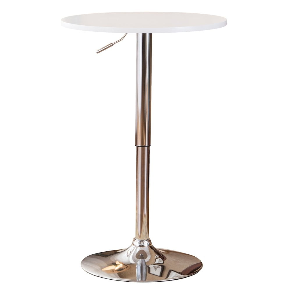 Casual Contemporary Round Wood Counter Height Bar Table