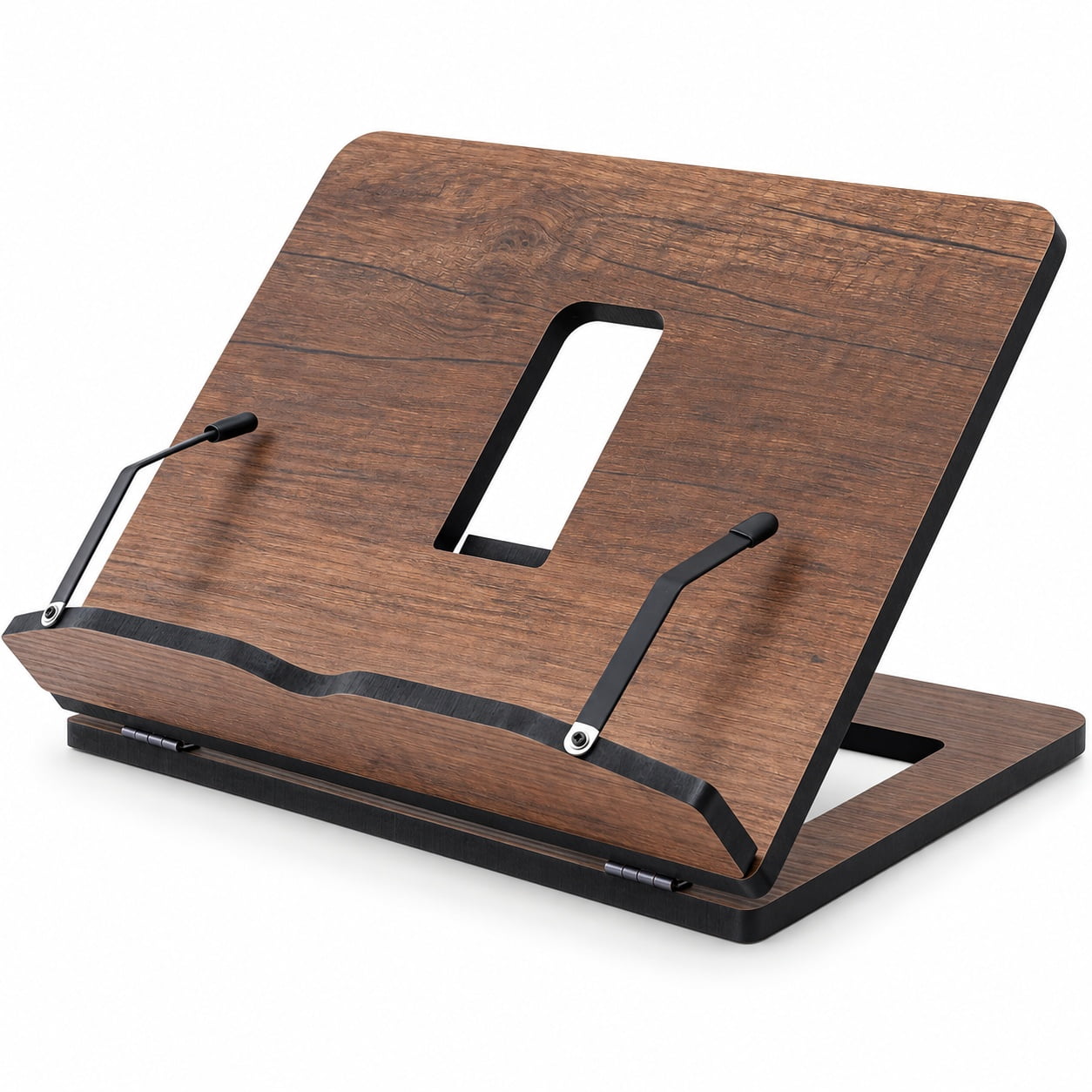 Adjustable Wooden Book Stand - Versatile Cookbook & Tablet Holder ...