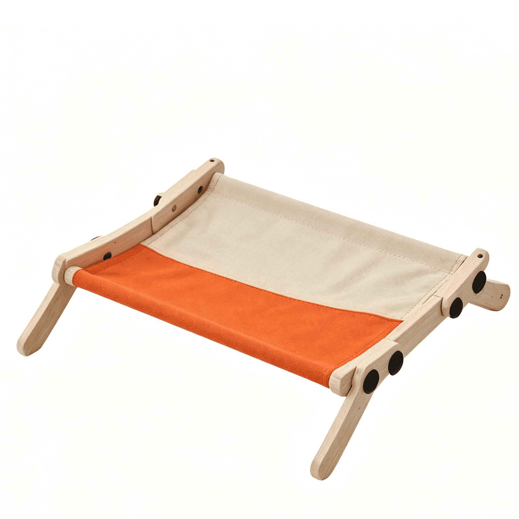 Adjustable Wooden Cat Hammock Bed, Dual-Use Window Perch & Radiator Bed for Indoor Cats, Sturdy Frame Holds Up 18kg, Detachable Washable Fabric Cat Bed for Kitten & Small Pets