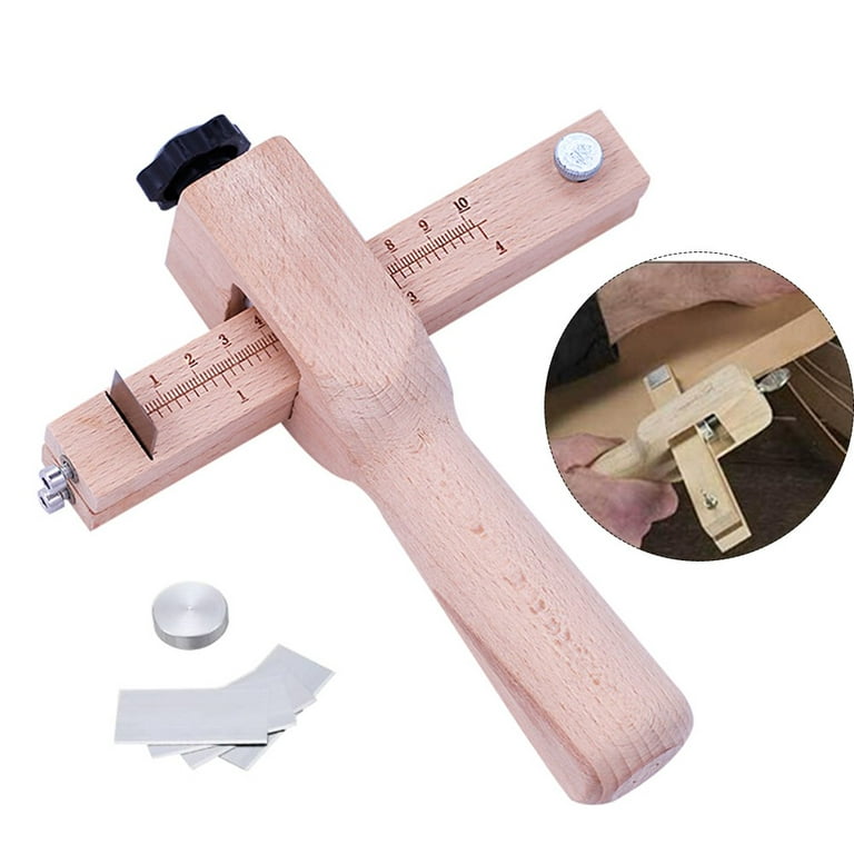 Adjustable Wooden Strip and Strap Cutter Leather Craft Cutter
