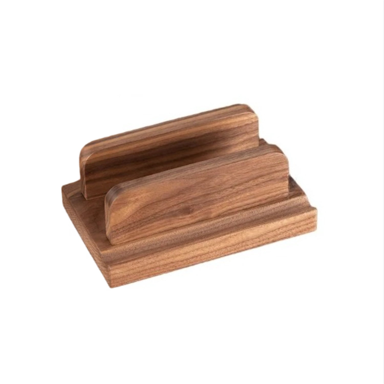 Adjustable Wooden Vertical Laptop Stand, Solid Wood Desktop Holder for Notebook/iPad/Tablet, Space-Saving Computer Stand with Heat Dissipation